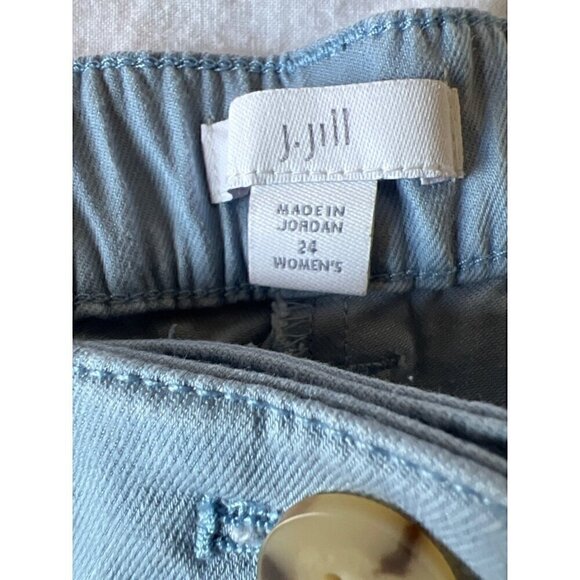 J Jill Shorts Sz 24 Plus Size Blue  Elastic Waist Summer - Picture 2 of 6